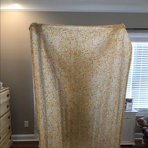 2 curtain panels with tie. 84x53